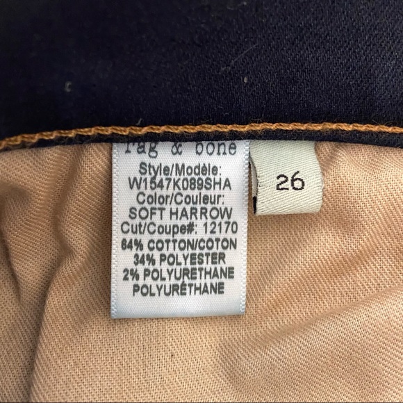 rag and bone Stiletto Boot Jeans Soft Harrow 26 - Picture 10 of 10